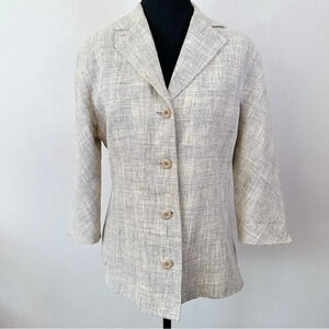 Holt Renfrew True Hemp Heathered Button Slim Fit  Blazer
